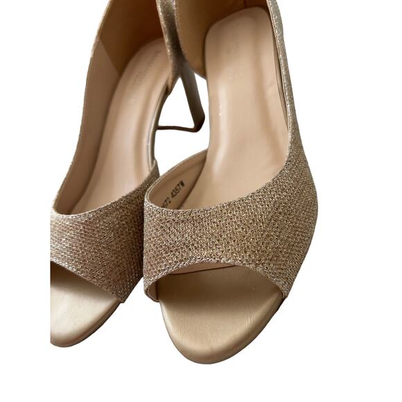 Joy Champagne Touch Ups Shoe - Classic Peeptoe d'Orsay Pump, Size 7 W - Picture 4 of 6